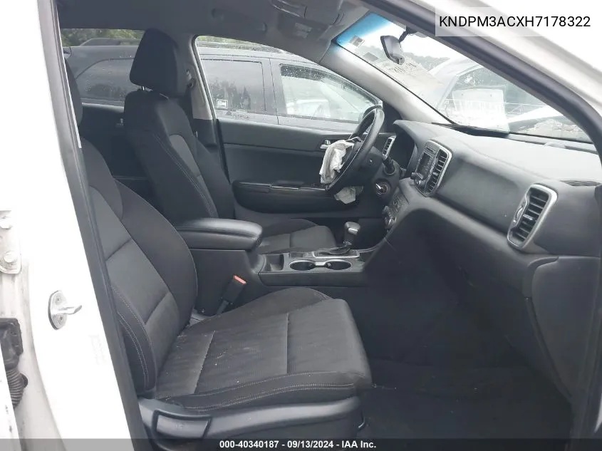 KNDPM3ACXH7178322 2017 Kia Sportage Lx