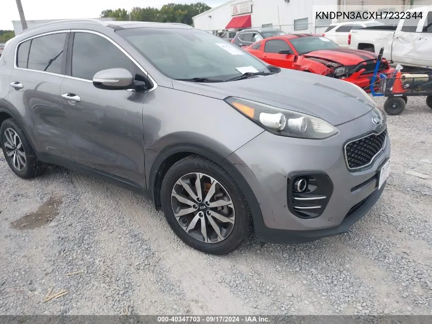 KNDPN3ACXH7232344 2017 Kia Sportage Ex