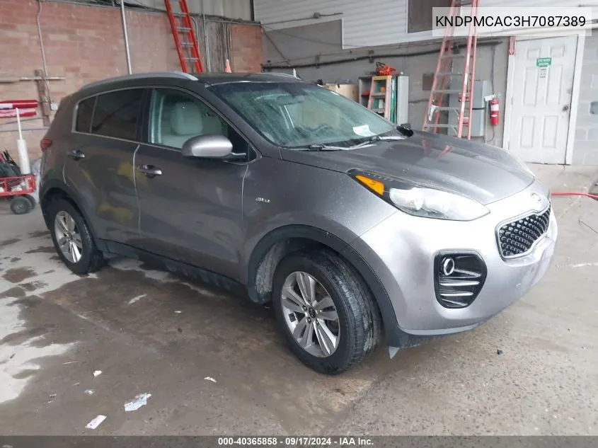 KNDPMCAC3H7087389 2017 Kia Sportage Lx