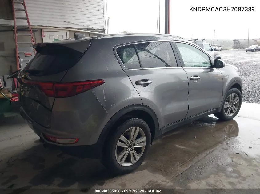 KNDPMCAC3H7087389 2017 Kia Sportage Lx