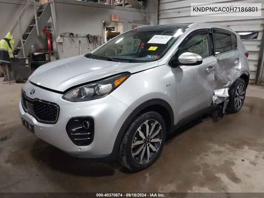 KNDPNCAC0H7186801 2017 Kia Sportage Ex