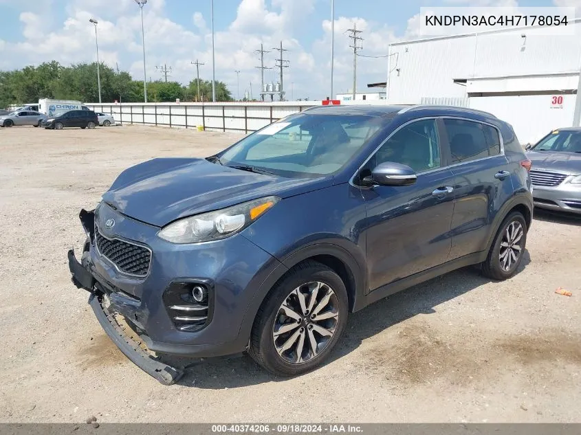 2017 Kia Sportage Ex VIN: KNDPN3AC4H7178054 Lot: 40374206