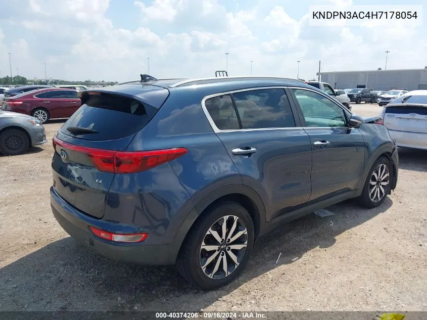 KNDPN3AC4H7178054 2017 Kia Sportage Ex