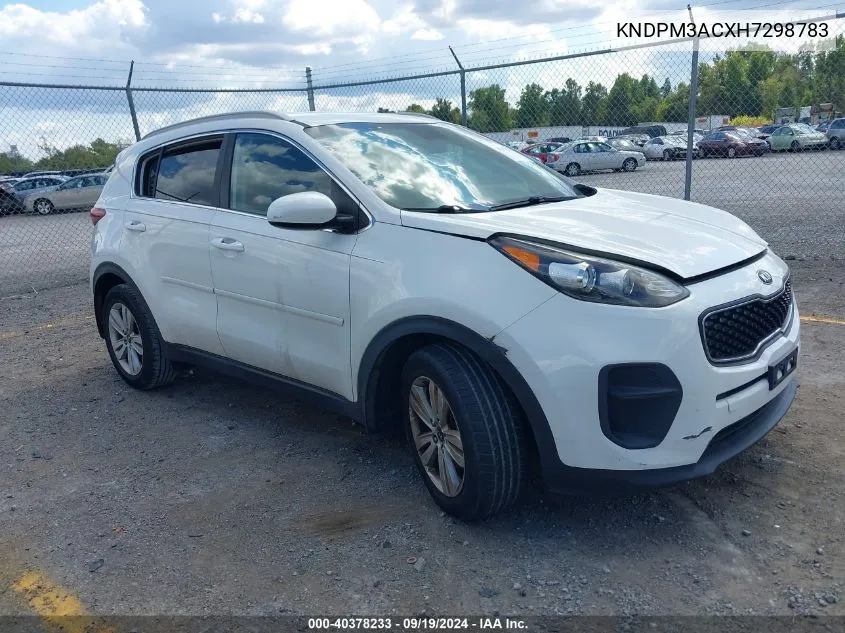 2017 Kia Sportage Lx VIN: KNDPM3ACXH7298783 Lot: 40378233