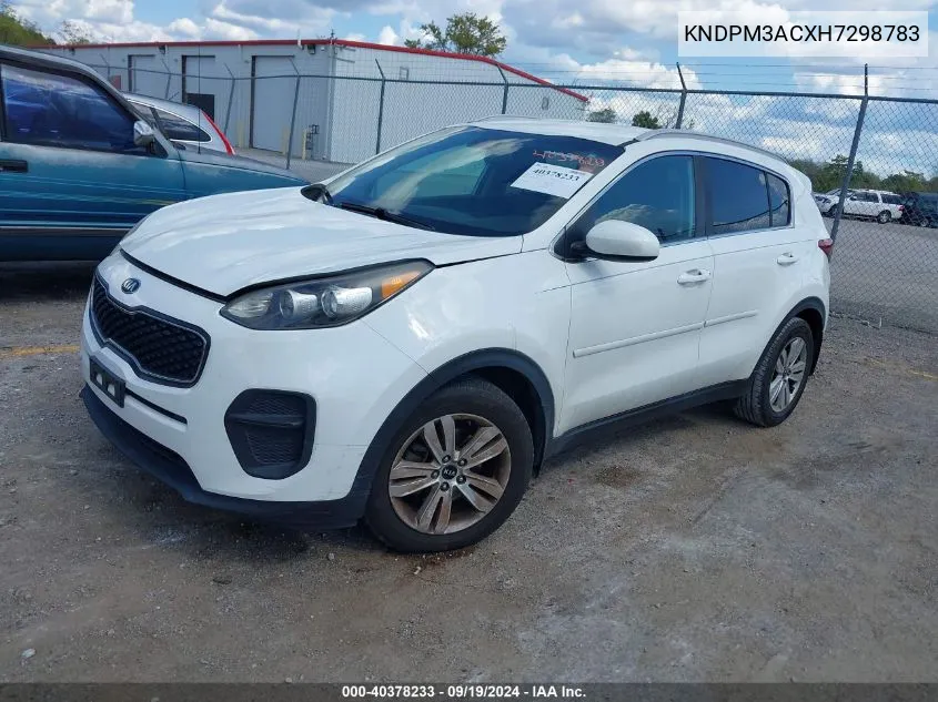 2017 Kia Sportage Lx VIN: KNDPM3ACXH7298783 Lot: 40378233