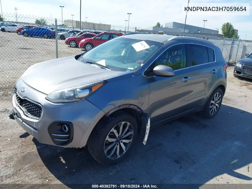 KNDPN3AC3H7059654 2017 Kia Sportage Ex