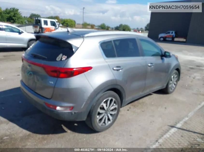 KNDPN3AC3H7059654 2017 Kia Sportage Ex