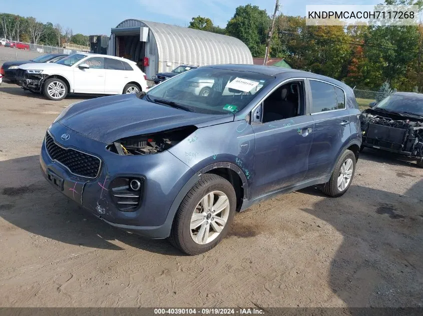 2017 Kia Sportage Lx VIN: KNDPMCAC0H7117268 Lot: 40390104