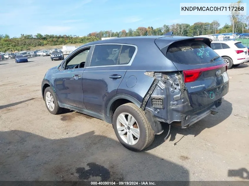 KNDPMCAC0H7117268 2017 Kia Sportage Lx