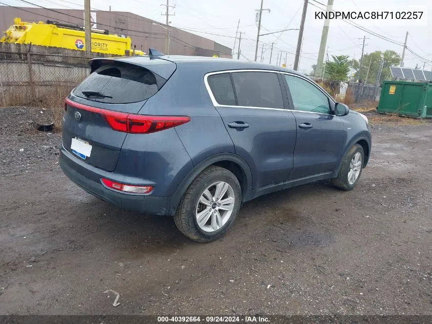 KNDPMCAC8H7102257 2017 Kia Sportage Lx