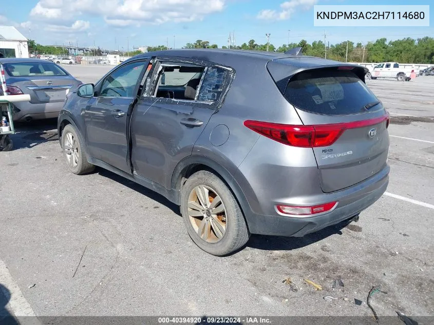 KNDPM3AC2H7114680 2017 Kia Sportage Lx