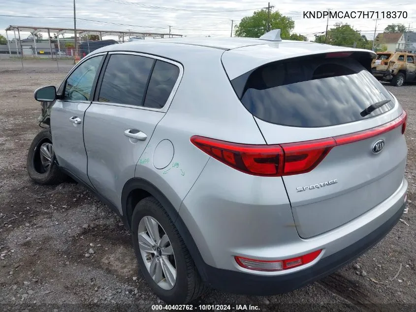 2017 Kia Sportage Lx VIN: KNDPMCAC7H7118370 Lot: 40402762