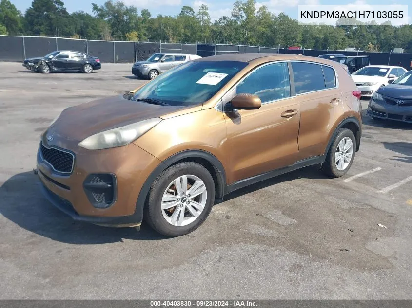 2017 Kia Sportage Lx VIN: KNDPM3AC1H7103055 Lot: 40403830