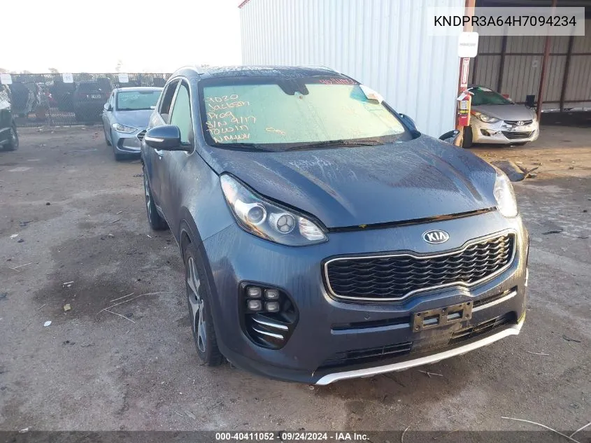 2017 Kia Sportage Sx VIN: KNDPR3A64H7094234 Lot: 40411052