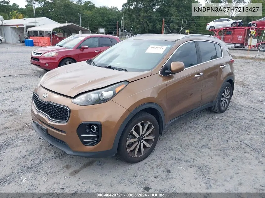 KNDPN3AC7H7213427 2017 Kia Sportage Ex