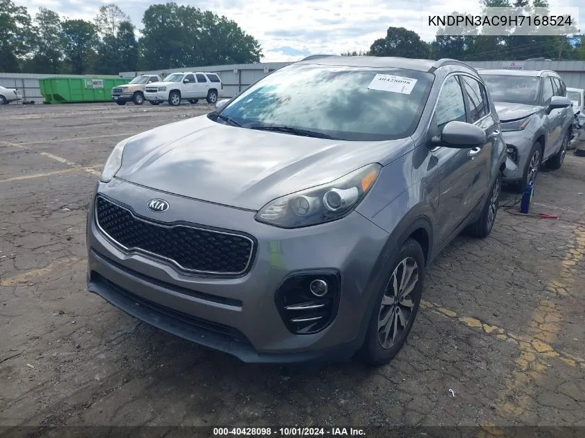 2017 Kia Sportage Ex VIN: KNDPN3AC9H7168524 Lot: 40428098