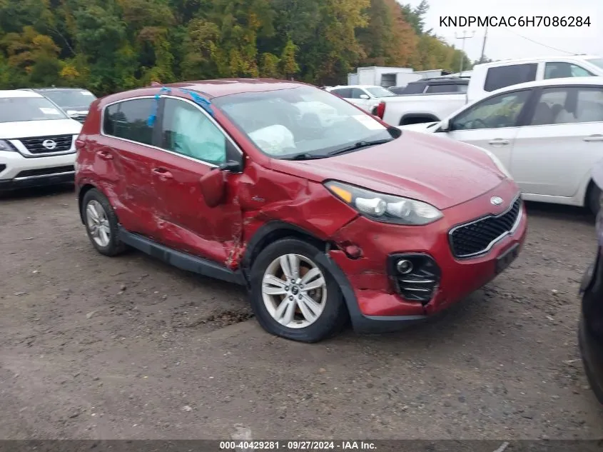 2017 Kia Sportage Lx VIN: KNDPMCAC6H7086284 Lot: 40429281