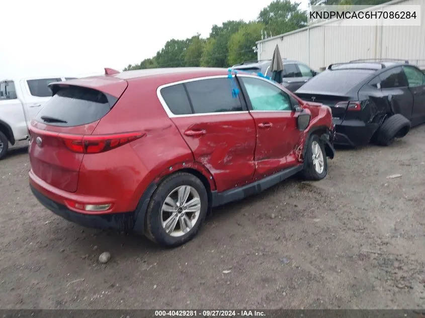 KNDPMCAC6H7086284 2017 Kia Sportage Lx