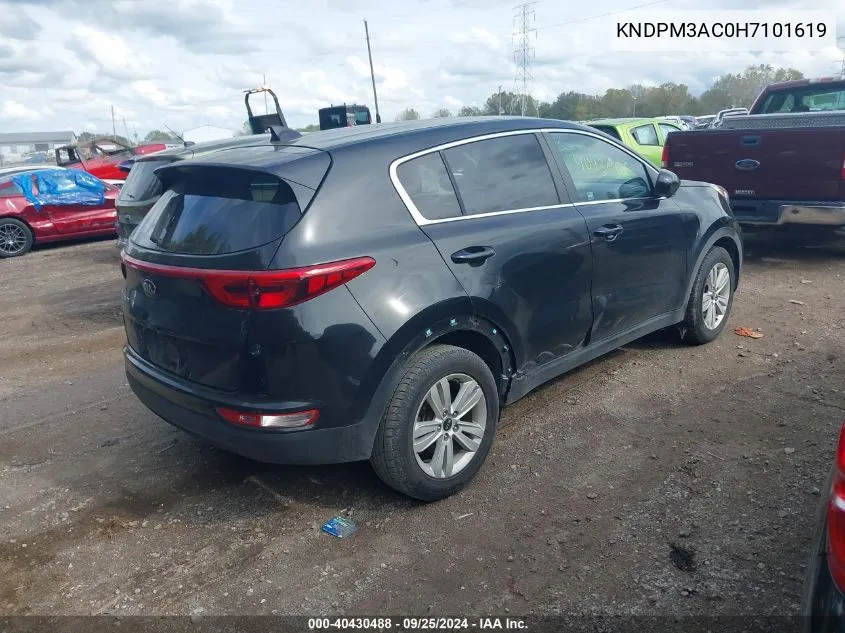 KNDPM3AC0H7101619 2017 Kia Sportage Lx