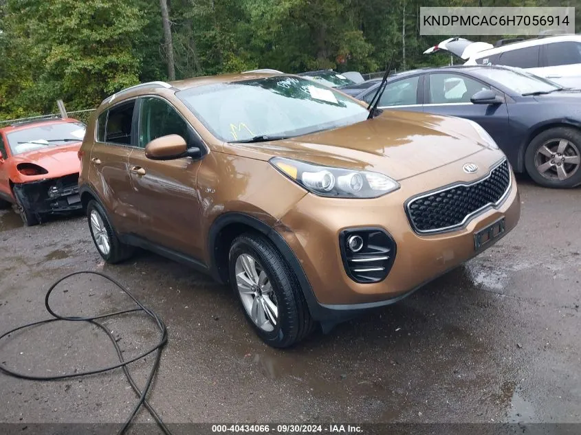 2017 Kia Sportage Lx VIN: KNDPMCAC6H7056914 Lot: 40434066