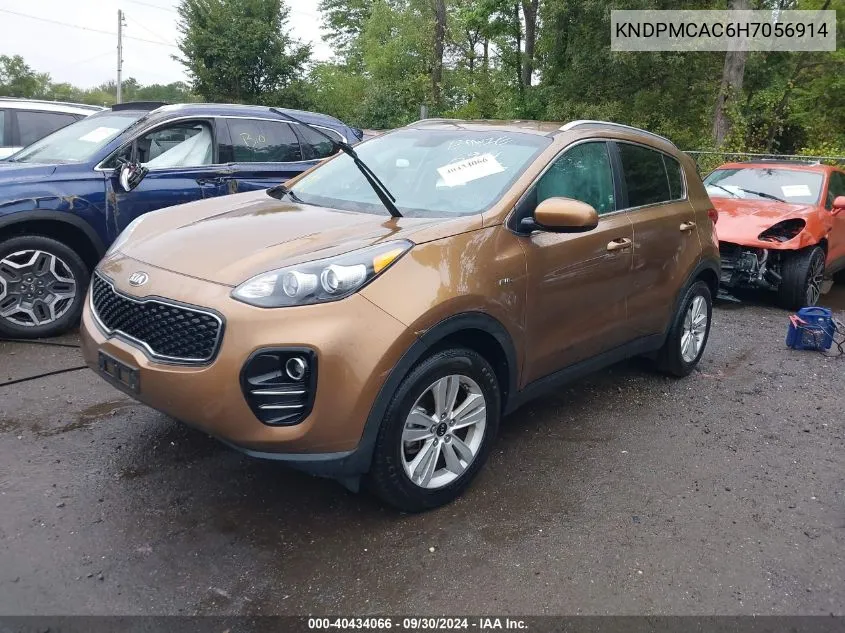 2017 Kia Sportage Lx VIN: KNDPMCAC6H7056914 Lot: 40434066