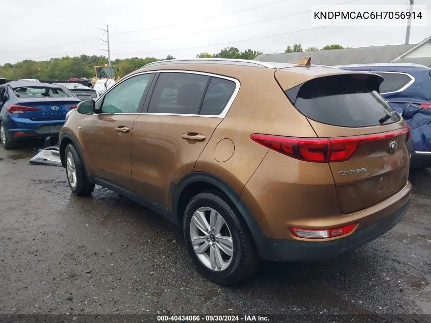 2017 Kia Sportage Lx VIN: KNDPMCAC6H7056914 Lot: 40434066