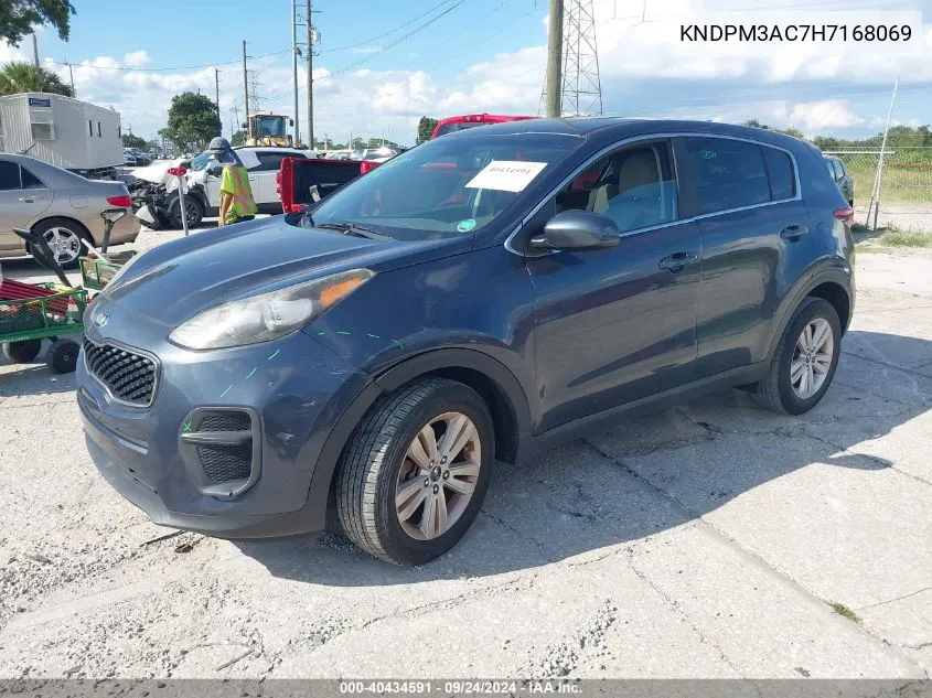 2017 Kia Sportage Lx VIN: KNDPM3AC7H7168069 Lot: 40434591