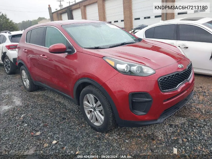 2017 Kia Sportage Lx VIN: KNDPM3AC6H7213180 Lot: 40439415