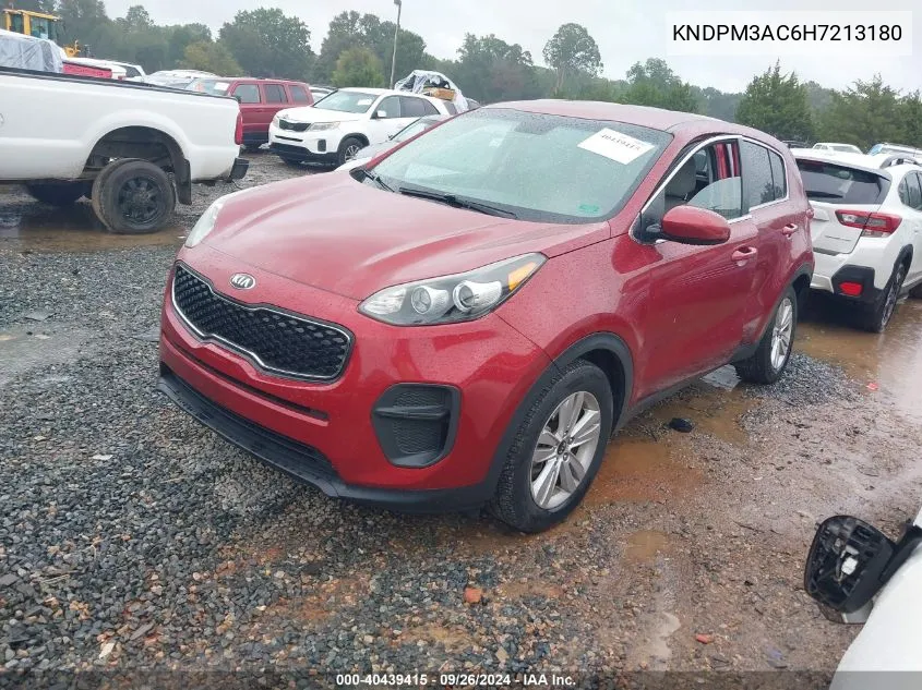 KNDPM3AC6H7213180 2017 Kia Sportage Lx