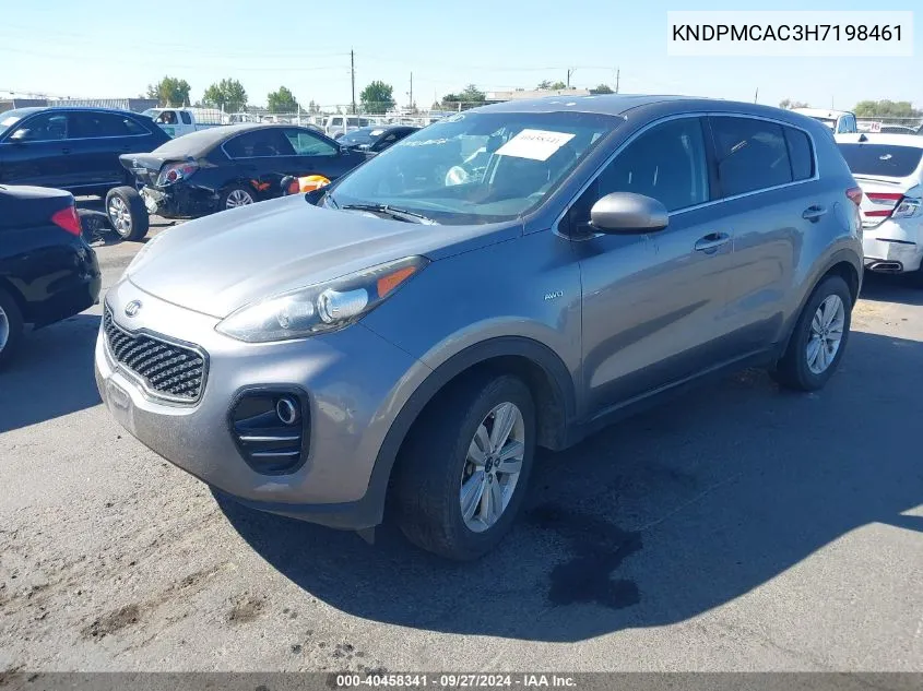 KNDPMCAC3H7198461 2017 Kia Sportage Lx