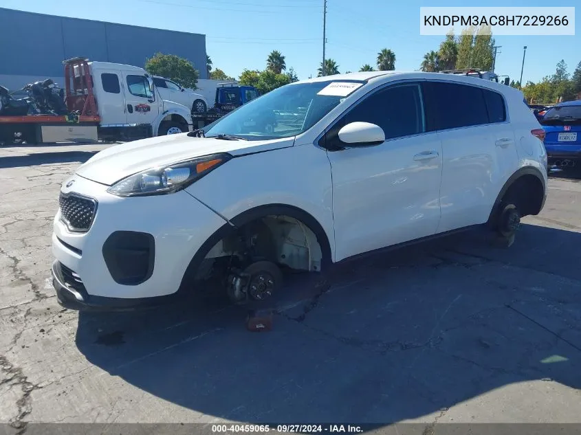 2017 Kia Sportage Lx VIN: KNDPM3AC8H7229266 Lot: 40459065