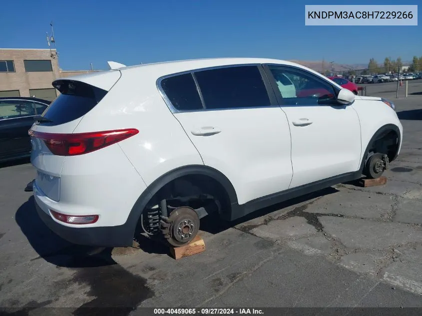 2017 Kia Sportage Lx VIN: KNDPM3AC8H7229266 Lot: 40459065