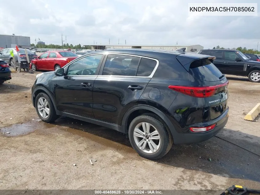 2017 Kia Sportage Lx VIN: KNDPM3AC5H7085062 Lot: 40459628