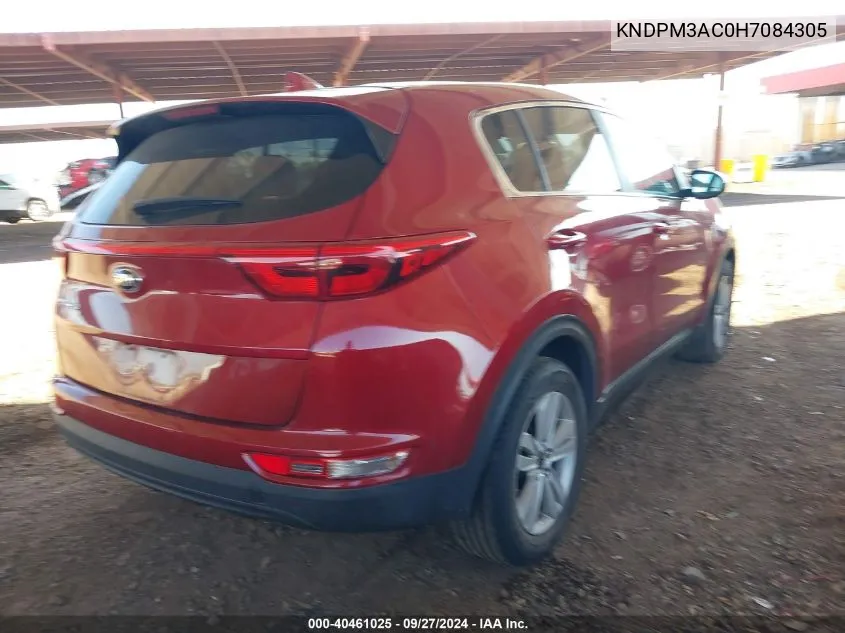 2017 Kia Sportage Lx VIN: KNDPM3AC0H7084305 Lot: 40461025