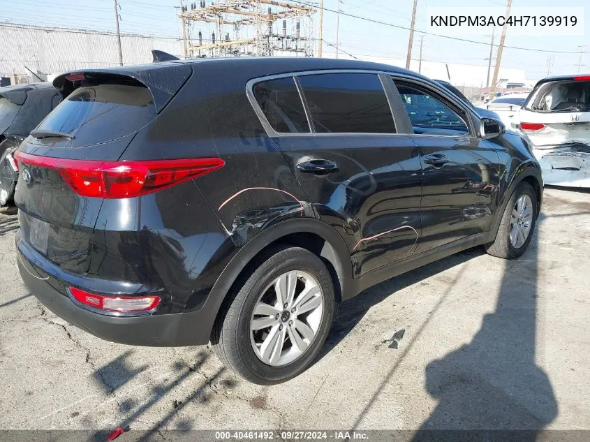 KNDPM3AC4H7139919 2017 Kia Sportage Lx