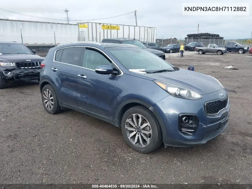 2017 Kia Sportage Ex VIN: KNDPN3AC8H7112882 Lot: 40464835