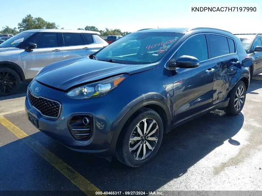 KNDPNCAC7H7197990 2017 Kia Sportage Ex