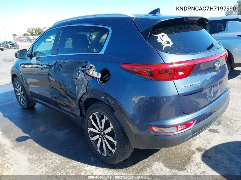 2017 Kia Sportage Ex VIN: KNDPNCAC7H7197990 Lot: 40465317