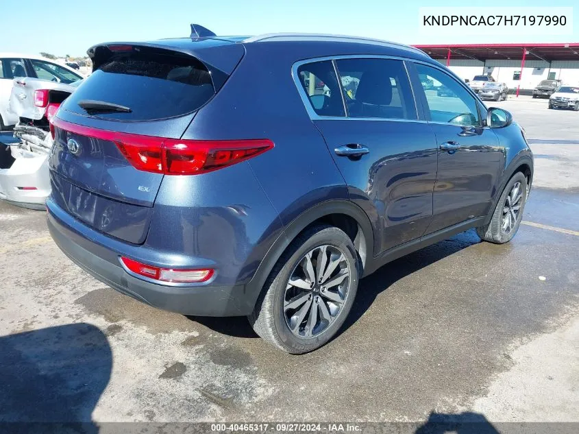 KNDPNCAC7H7197990 2017 Kia Sportage Ex