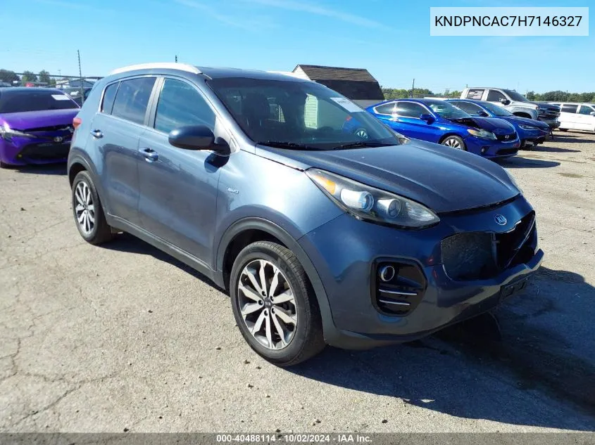 2017 Kia Sportage Ex VIN: KNDPNCAC7H7146327 Lot: 40488114