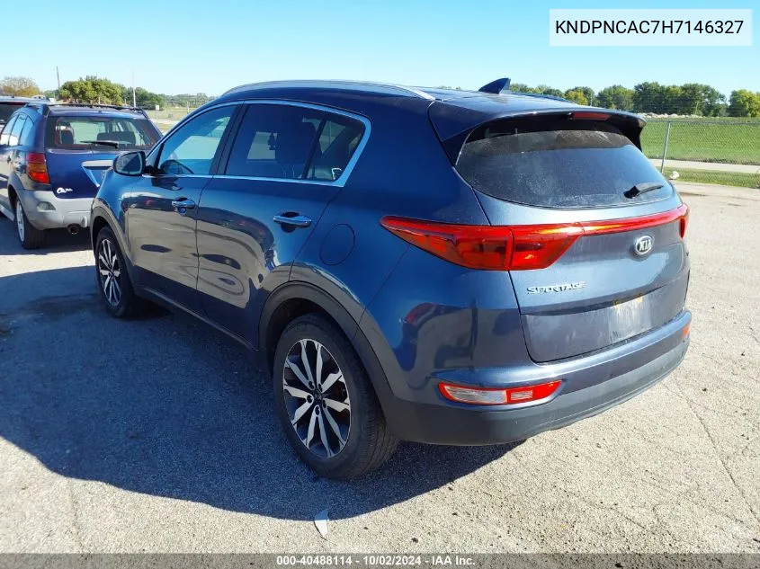 2017 Kia Sportage Ex VIN: KNDPNCAC7H7146327 Lot: 40488114