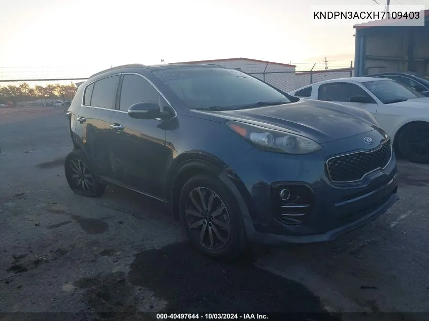 2017 Kia Sportage Ex VIN: KNDPN3ACXH7109403 Lot: 40497644