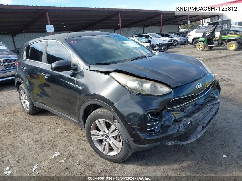 2017 Kia Sportage Lx VIN: KNDPMCAC5H7123812 Lot: 40501934