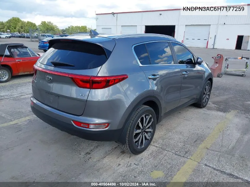 KNDPN3AC6H7177259 2017 Kia Sportage Ex