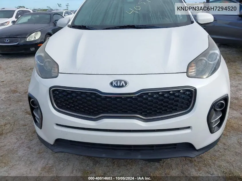 KNDPN3AC6H7294520 2017 Kia Sportage Ex