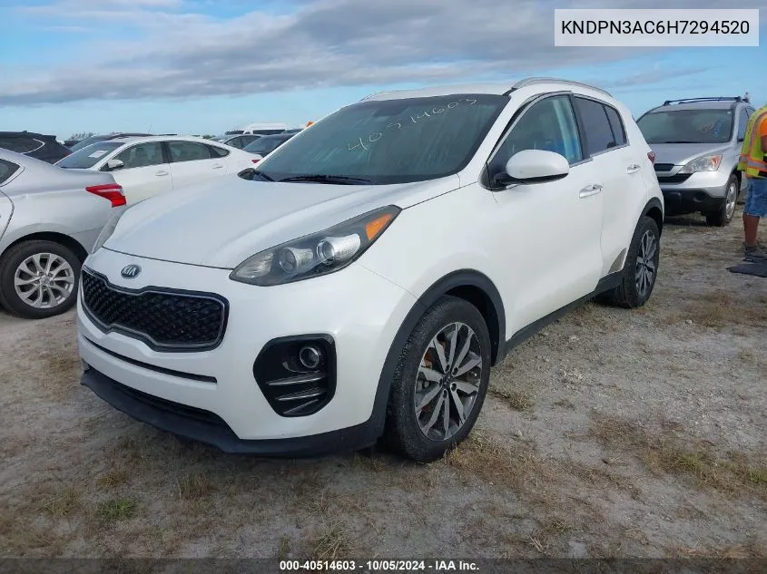 KNDPN3AC6H7294520 2017 Kia Sportage Ex