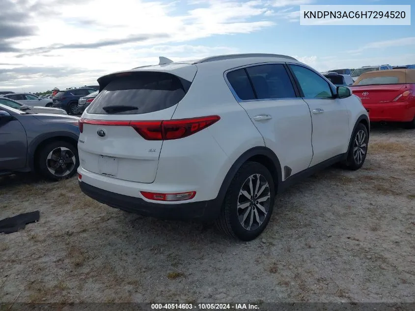 KNDPN3AC6H7294520 2017 Kia Sportage Ex