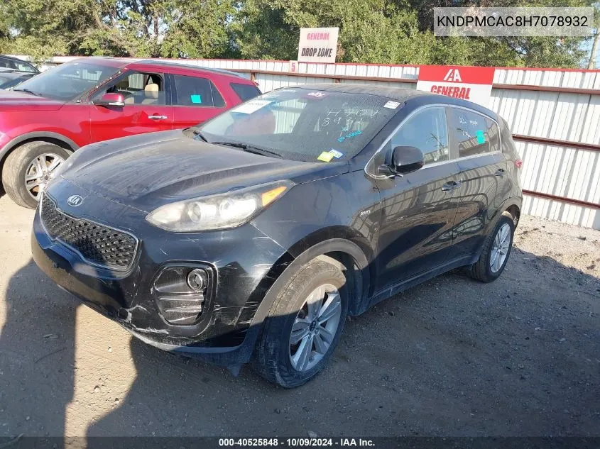 KNDPMCAC8H7078932 2017 Kia Sportage Lx