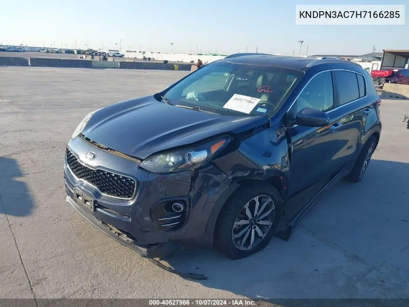 2017 Kia Sportage Ex VIN: KNDPN3AC7H7166285 Lot: 40527986