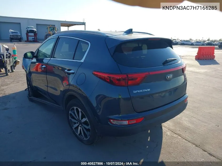 2017 Kia Sportage Ex VIN: KNDPN3AC7H7166285 Lot: 40527986